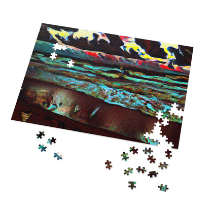 "Dusk at Sea: A Tempestuous Gathering" - The Alien Jigsaw Puzzle