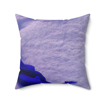 "Buried in the Snow: A Vivid Memory" - The Alien Square Pillow