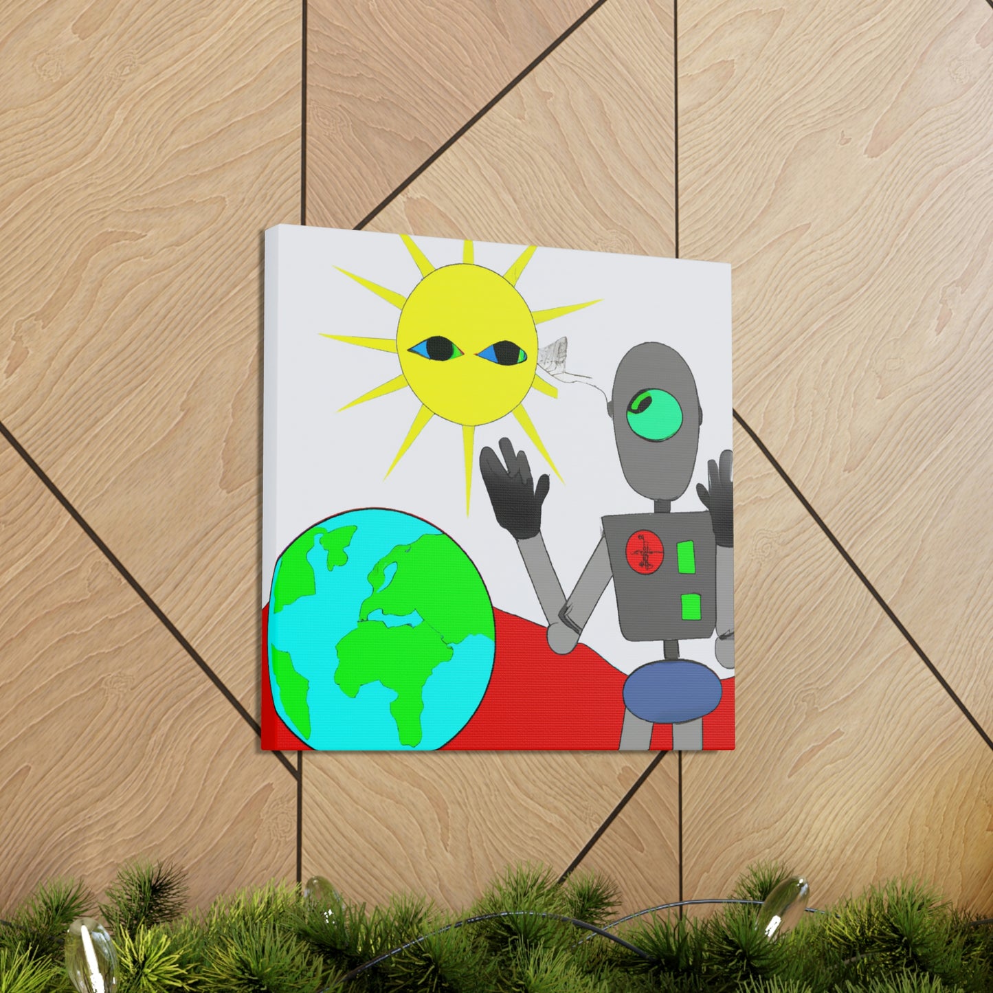 "Robot Defender: The Alien Invasion of Earth" - The Alien Canva