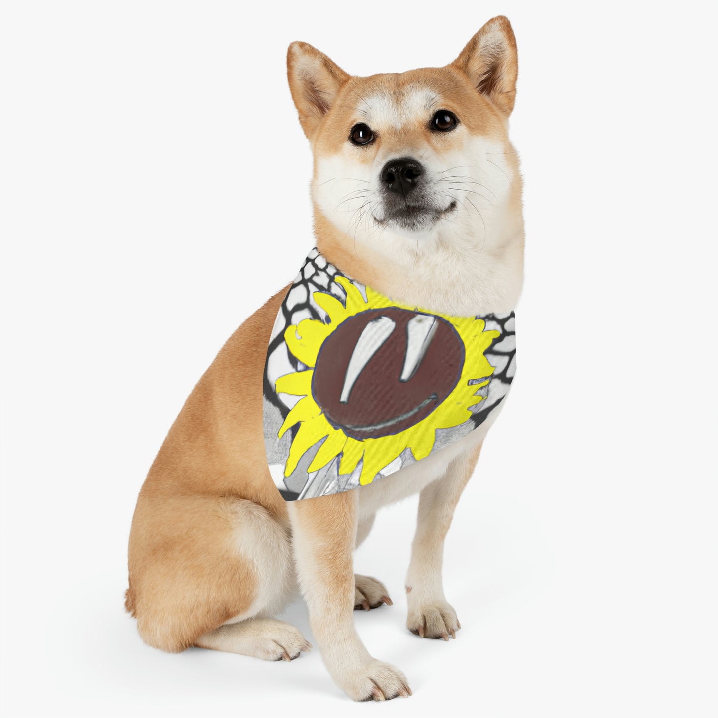 "A Sunflower Withering on a Parched Field" - The Alien Pet Bandana Collar