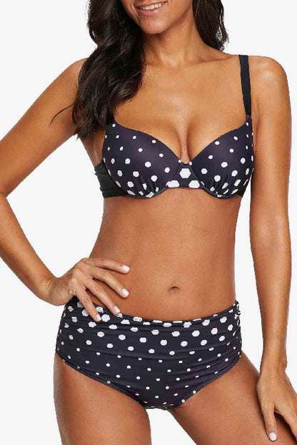 Gepunktetes Bikini-Set