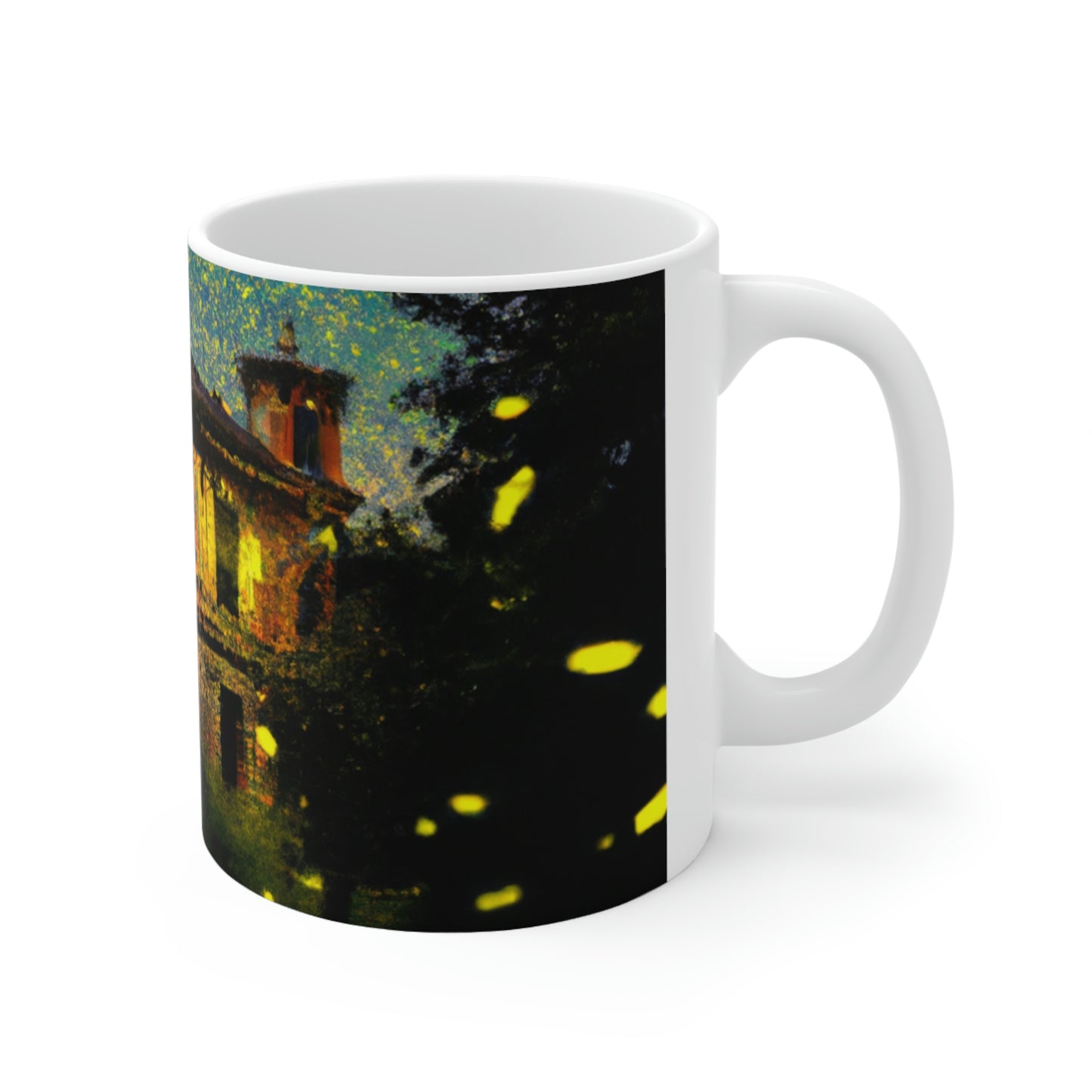 "A Shining Embrace of Fireflies" - The Alien Ceramic Mug 11 oz