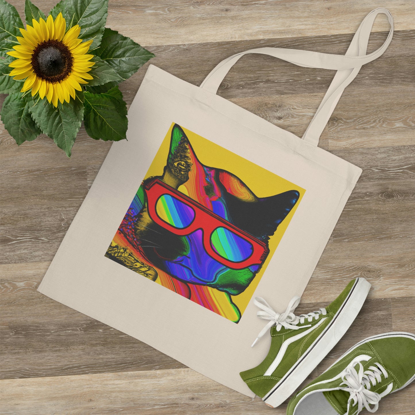 "Cool Cat con gafas de sol" - The Alien Bolsa de tela