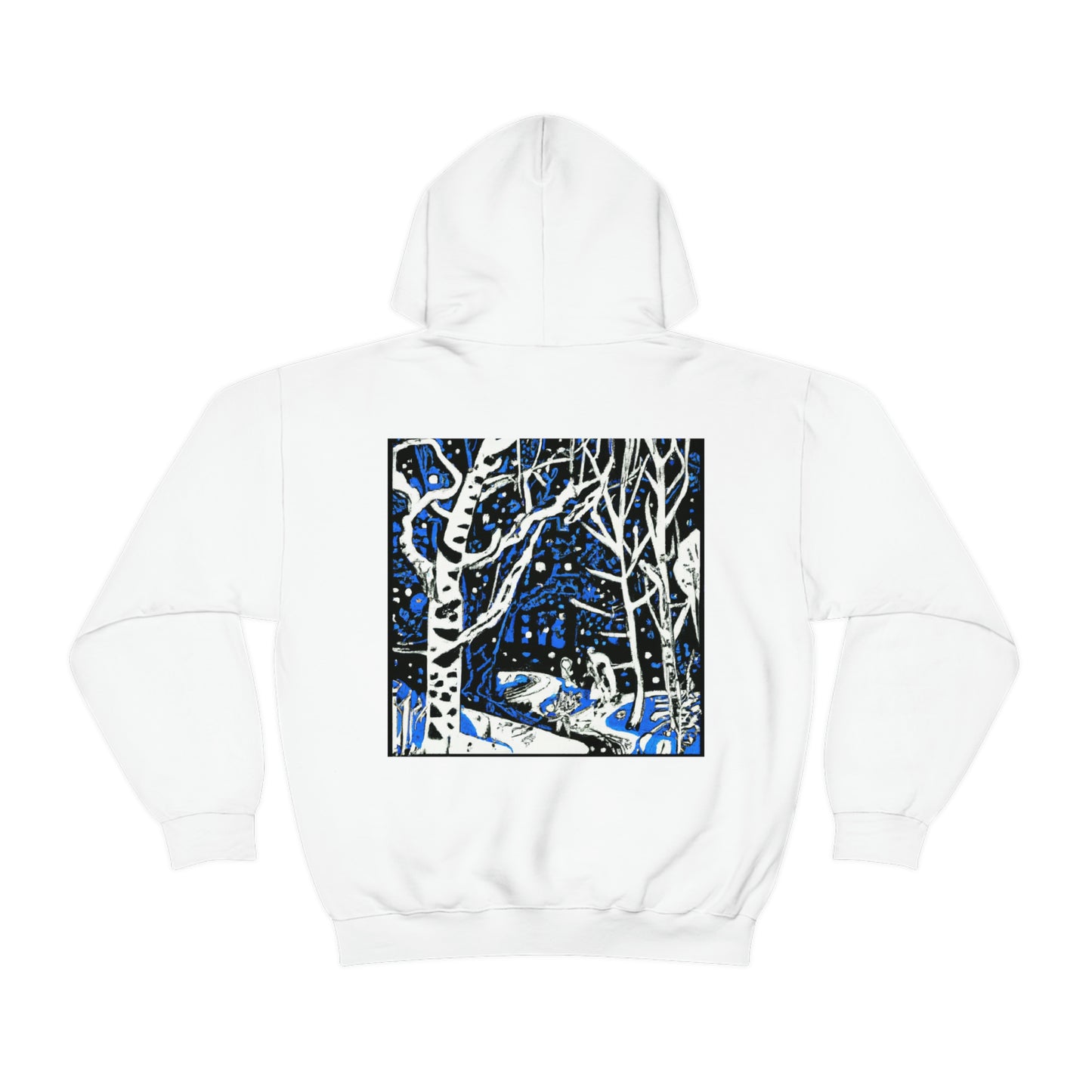 Snowy Forest Night: A Fairytale Odyssey - The Alien Sudadera con capucha unisex