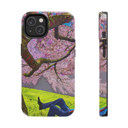 "A Moment of Calm Beneath the Cherry Blossoms" - The Alien Tough Phone Cases