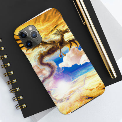 "Eine himmlische Flamme mit einem mystischen Drachen" - Die Alien Tough Phone Cases