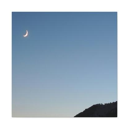 The Crescent Moon in Winter's Shadow - The Alien Canva