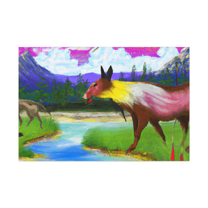 "Celebrating My Heritage: Painting Our Animals in Their Landscape" - Canvas