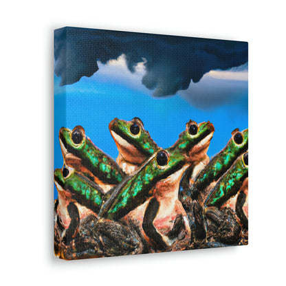 "Un coro de ranas en la tormenta" - The Alien Canva