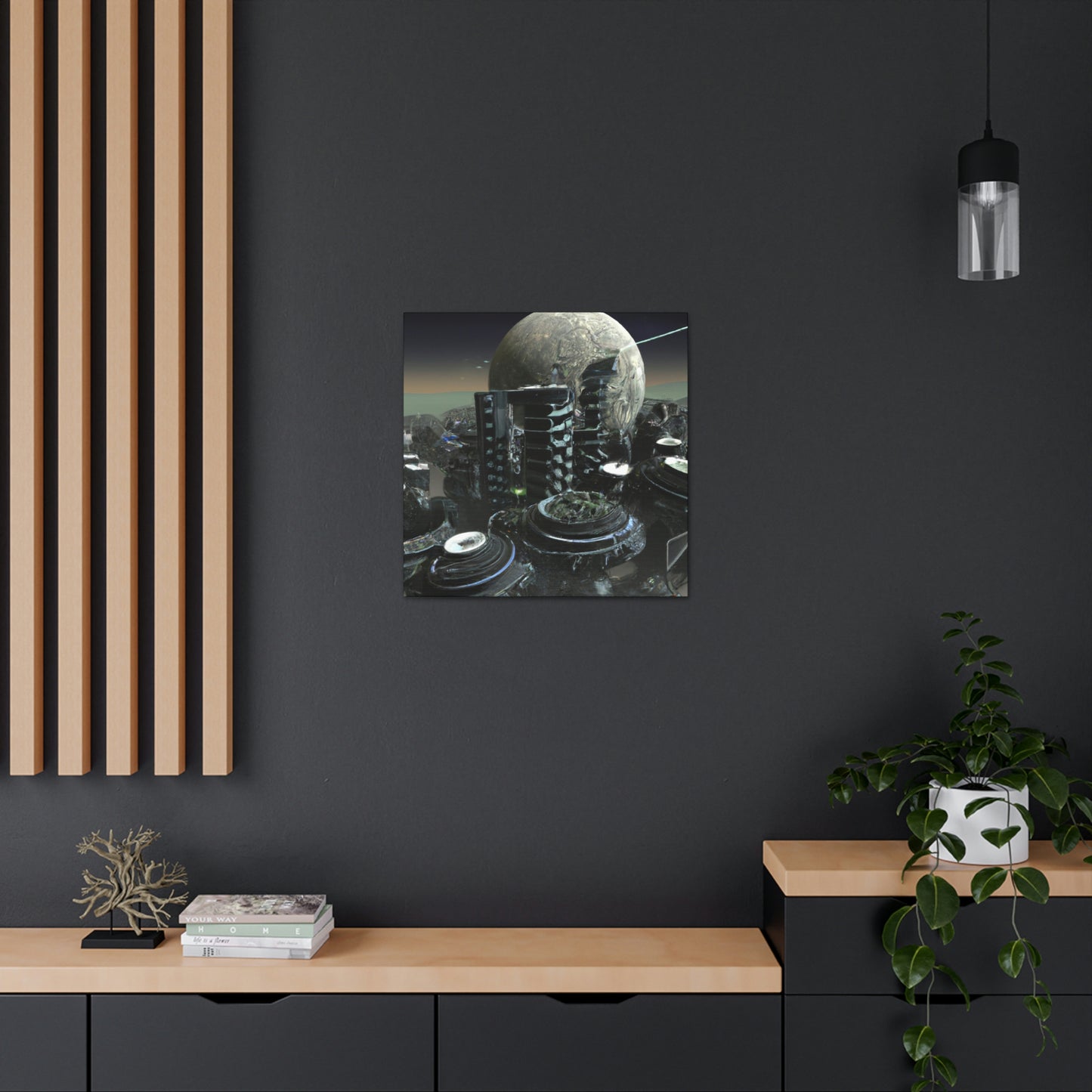 "El fin del mundo de la ciudad espacial" - The Alien Canva