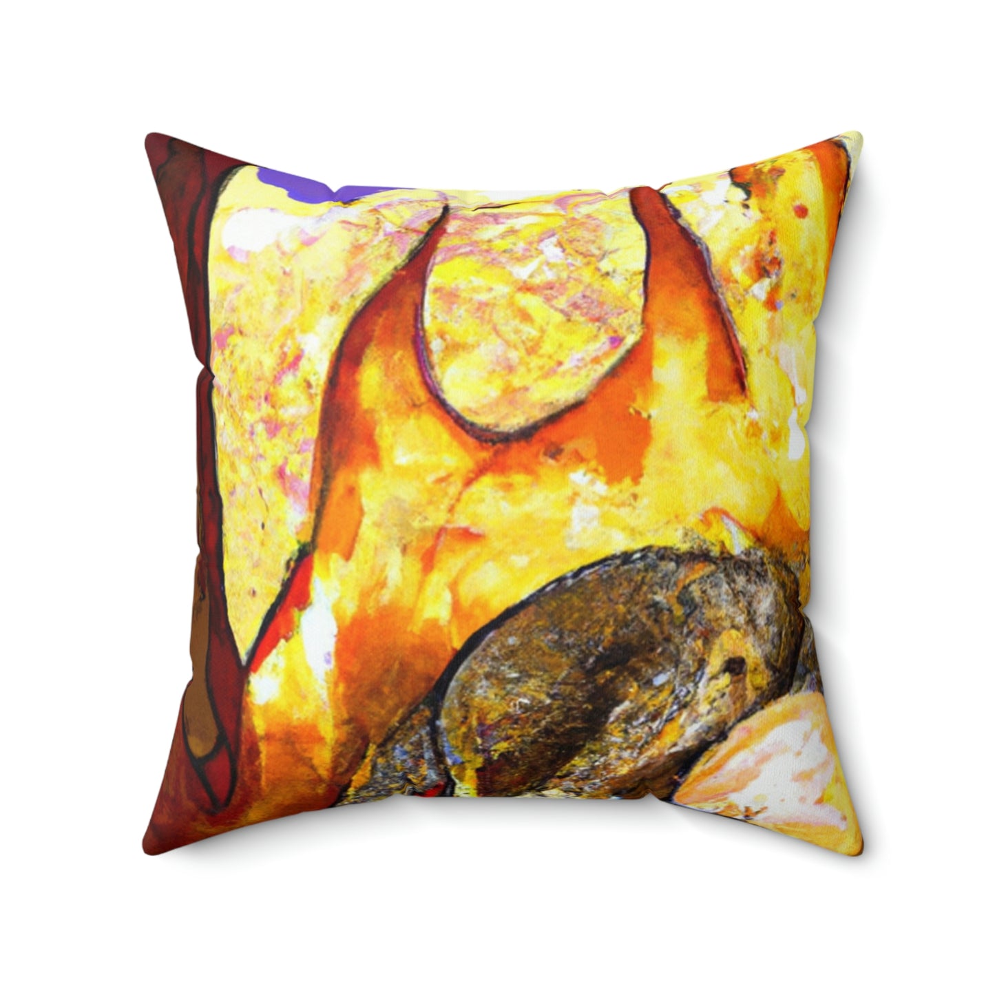 "A Slumbering Dragon in an Infernal Embrace" - The Alien Square Pillow