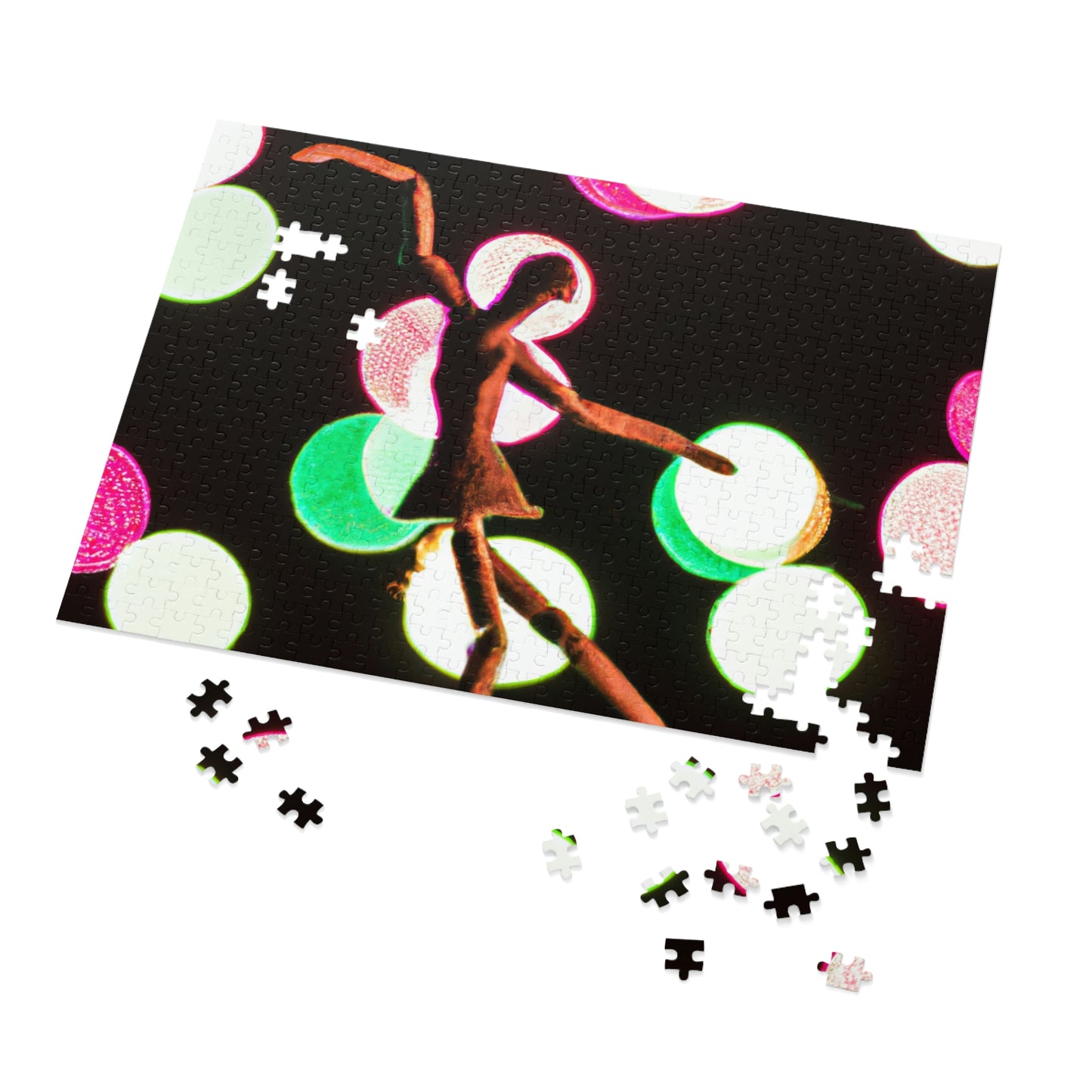 "Dancing in a Starry Shower". - The Alien Jigsaw Puzzle