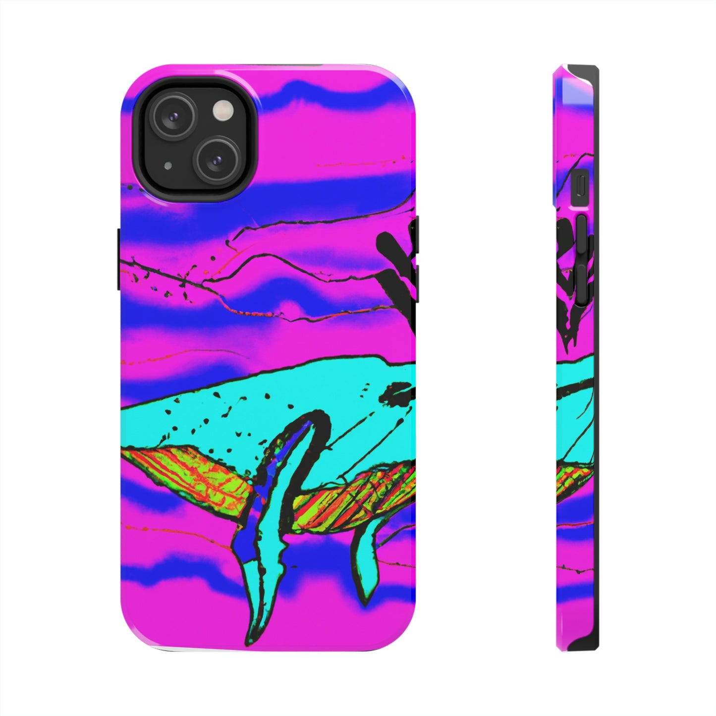 "Glow of the Neon Sea" - The Alien Tough Phone Cases