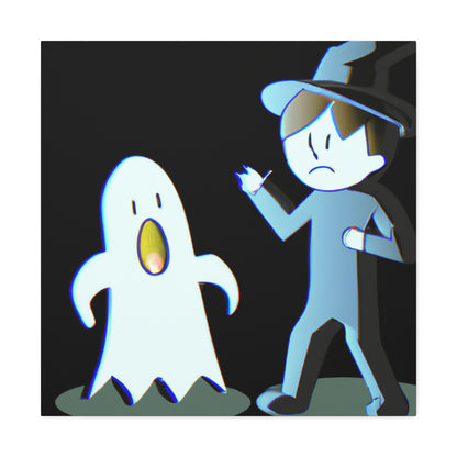 "The Odd Couple: A Shy Night Watchman and a Loud Ghost" - The Alien Canva