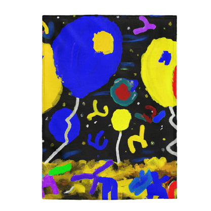 "A Starry Night Rainbow" - The Alien Velveteen Plush Blanket