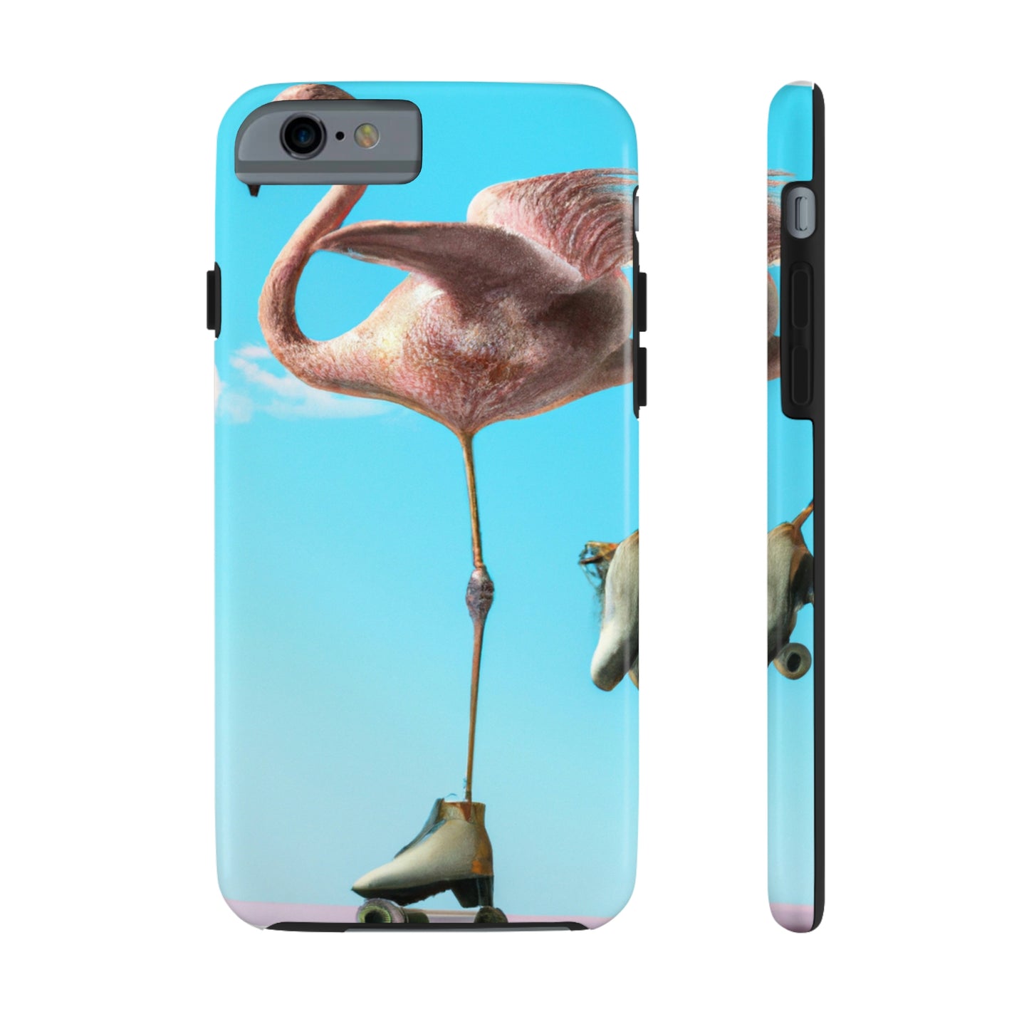 "Flamingo Skates!" - The Alien Tough Phone Cases