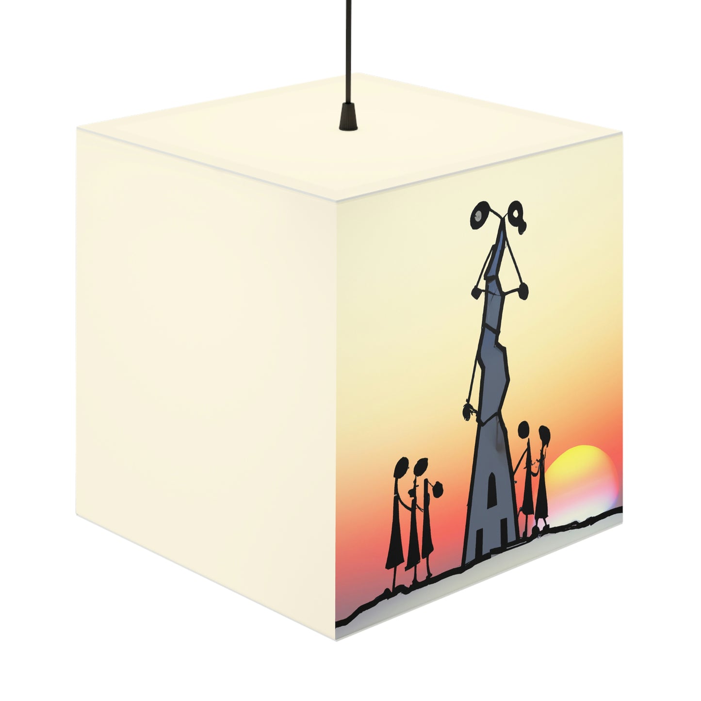 "Forgotten in the Sunset" - Die Alien Light Cube Lampe