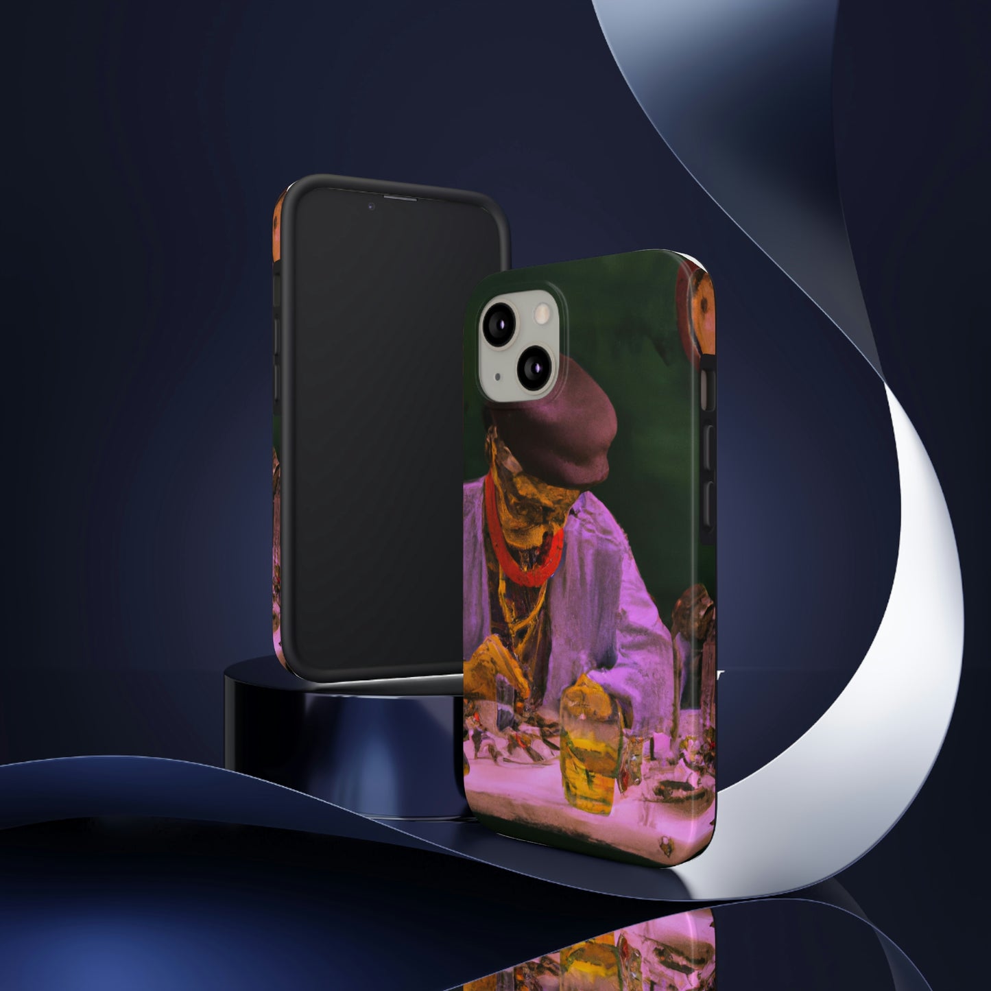 "Ein Meister des Ausbesserns: Ein älterer Uhrmacher, der eine antike Uhr restauriert" - The Alien Tough Phone Cases