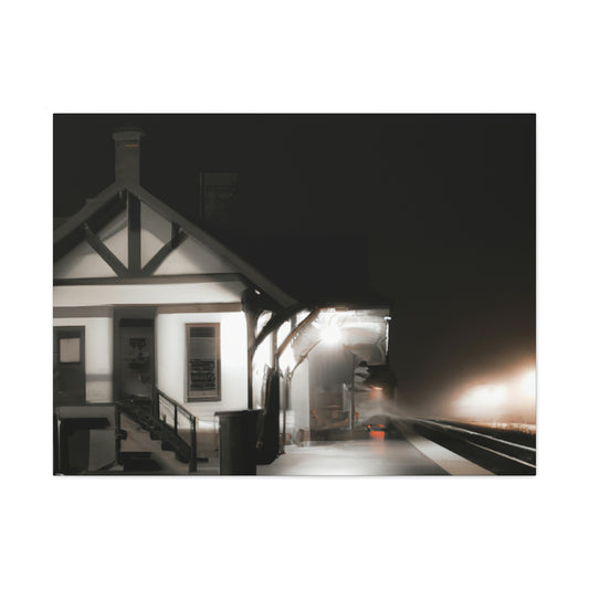 "Midnight at the Haunted Station" - The Alien Canva