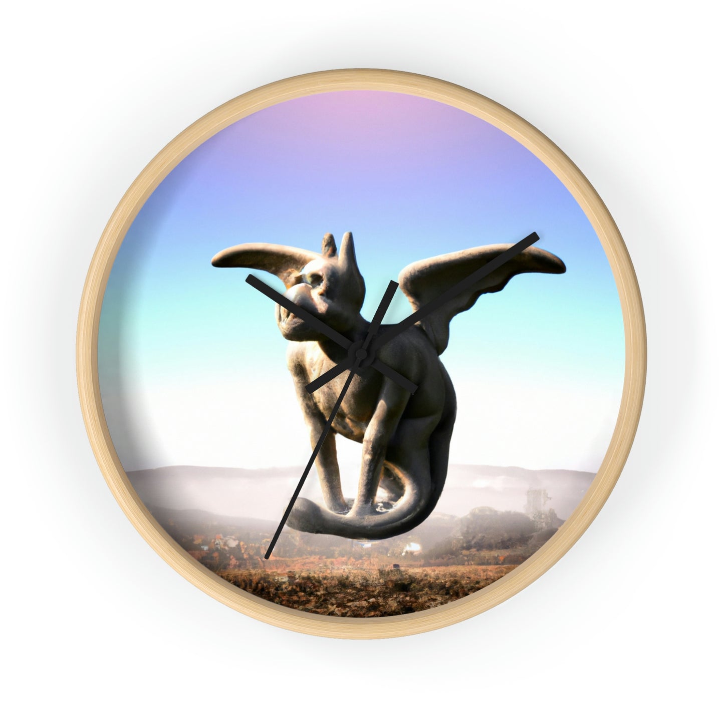 "Alone on the Hilltop: The Tale of a Solitary Gargoyle" - El reloj de pared alienígena