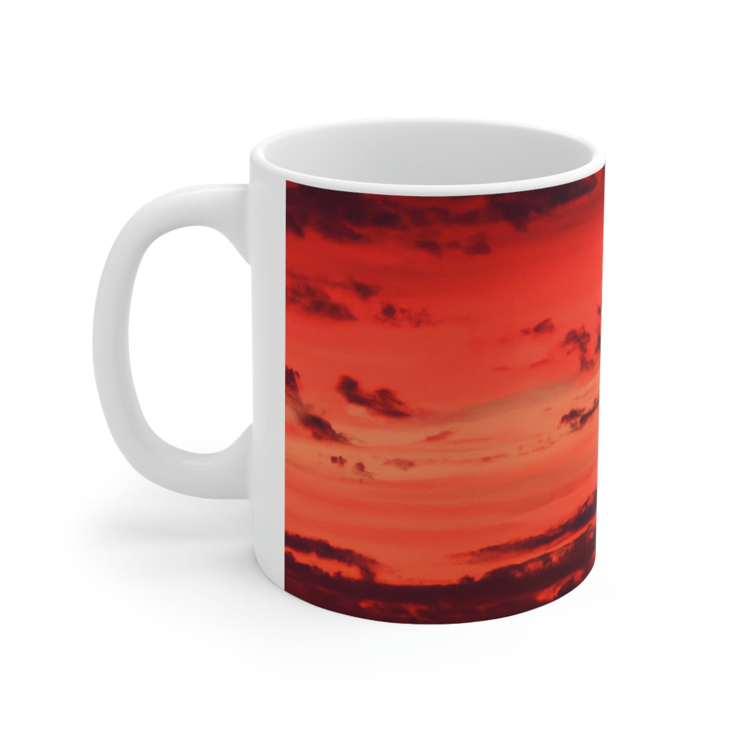 "Lonely Lighthouse on Fire" - The Alien Ceramic Mug 11 oz