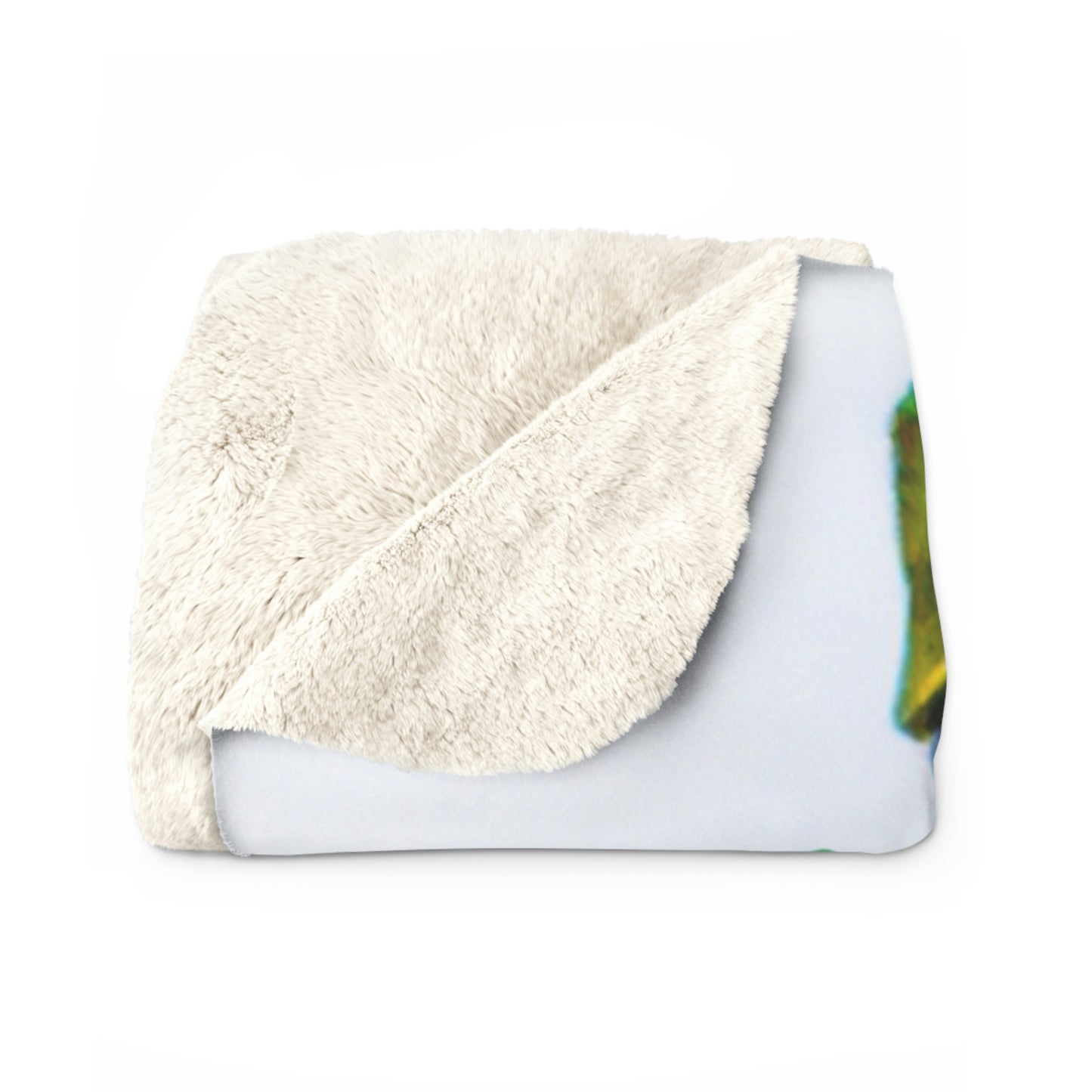 "Castillo de nieve y sombras" - The Alien Sherpa Fleece Blanket