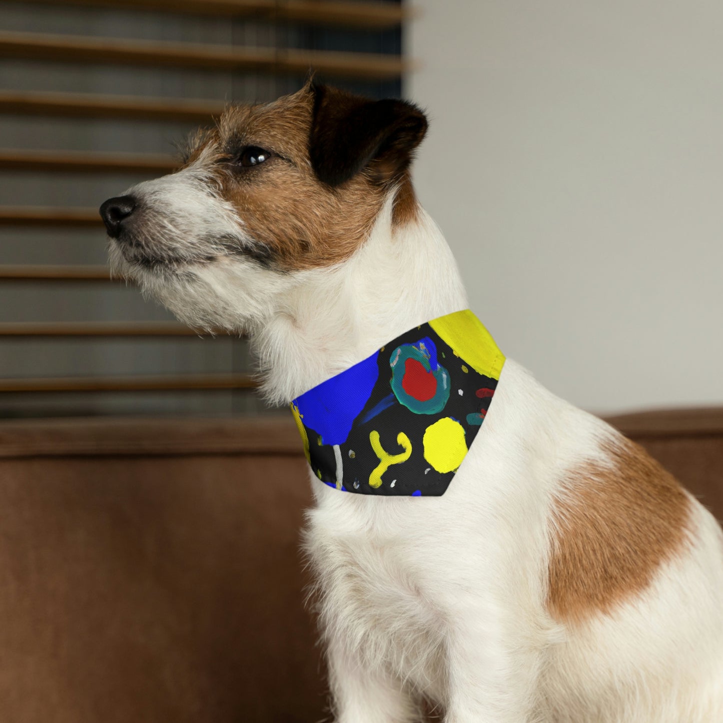 "A Starry Night Rainbow" - The Alien Pet Bandana Collar