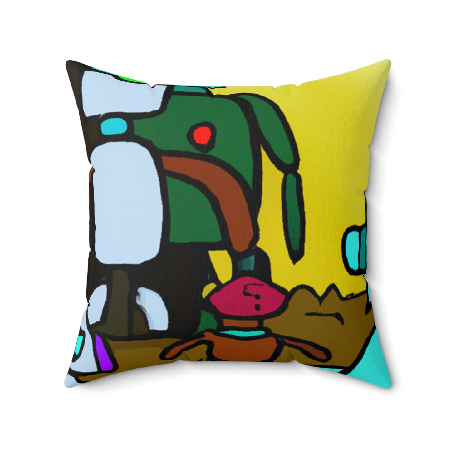 "A Spectrum of Enslaved Machines" - The Alien Square Pillow