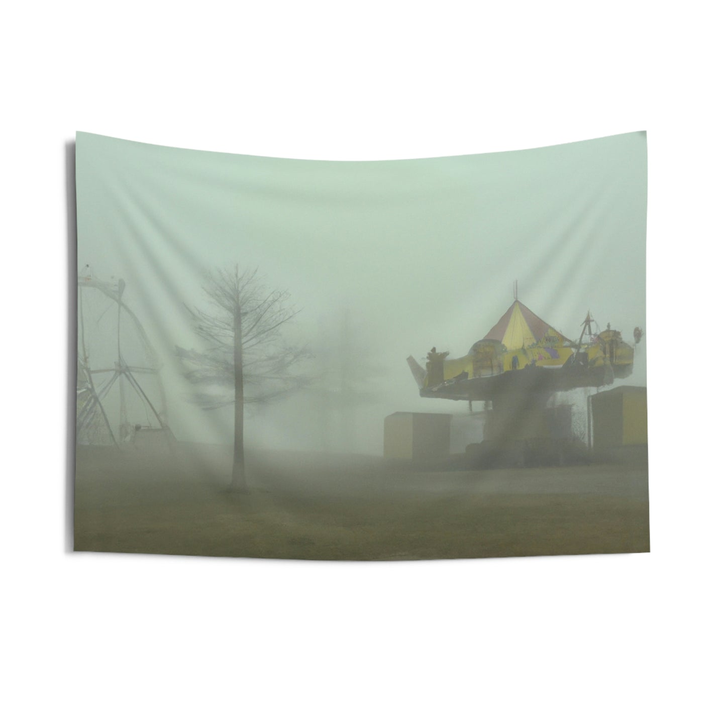 "Foggy Dreams of an Abandoned Carnival" - The Alien Wall Tapestries