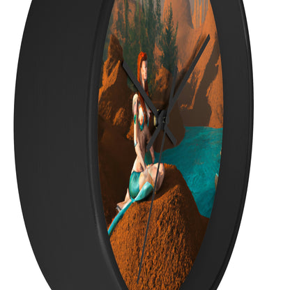 "Mermaid in the Mirage" - The Alien Wall Clock