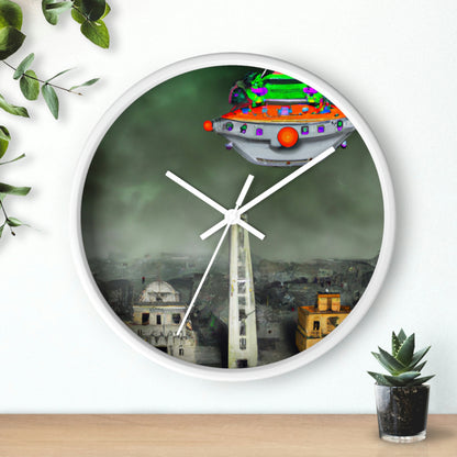 "Conundrum in the Ruins" - The Alien Wall Clock