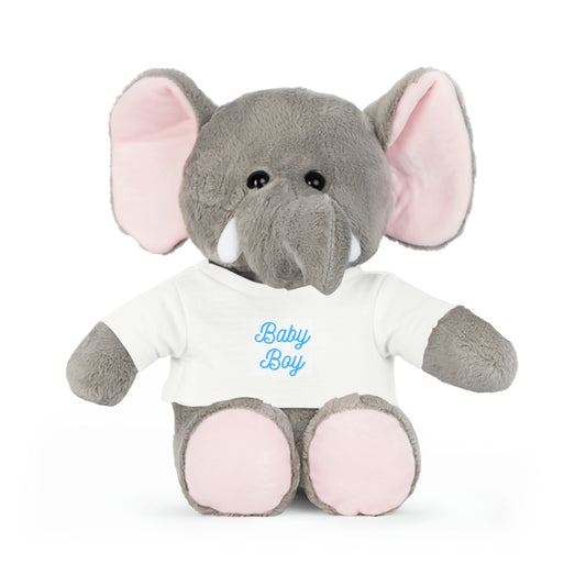 The Alien Plush Bear, Bunny, Elephant, or Sheep with T-Shirt Baby Boy