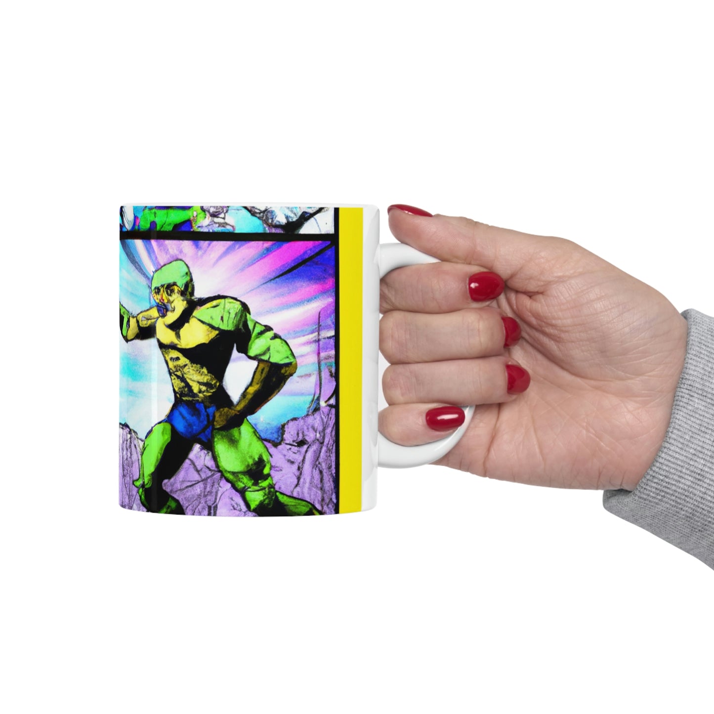 Superhero Showdown! - The Alien Ceramic Mug 11 oz