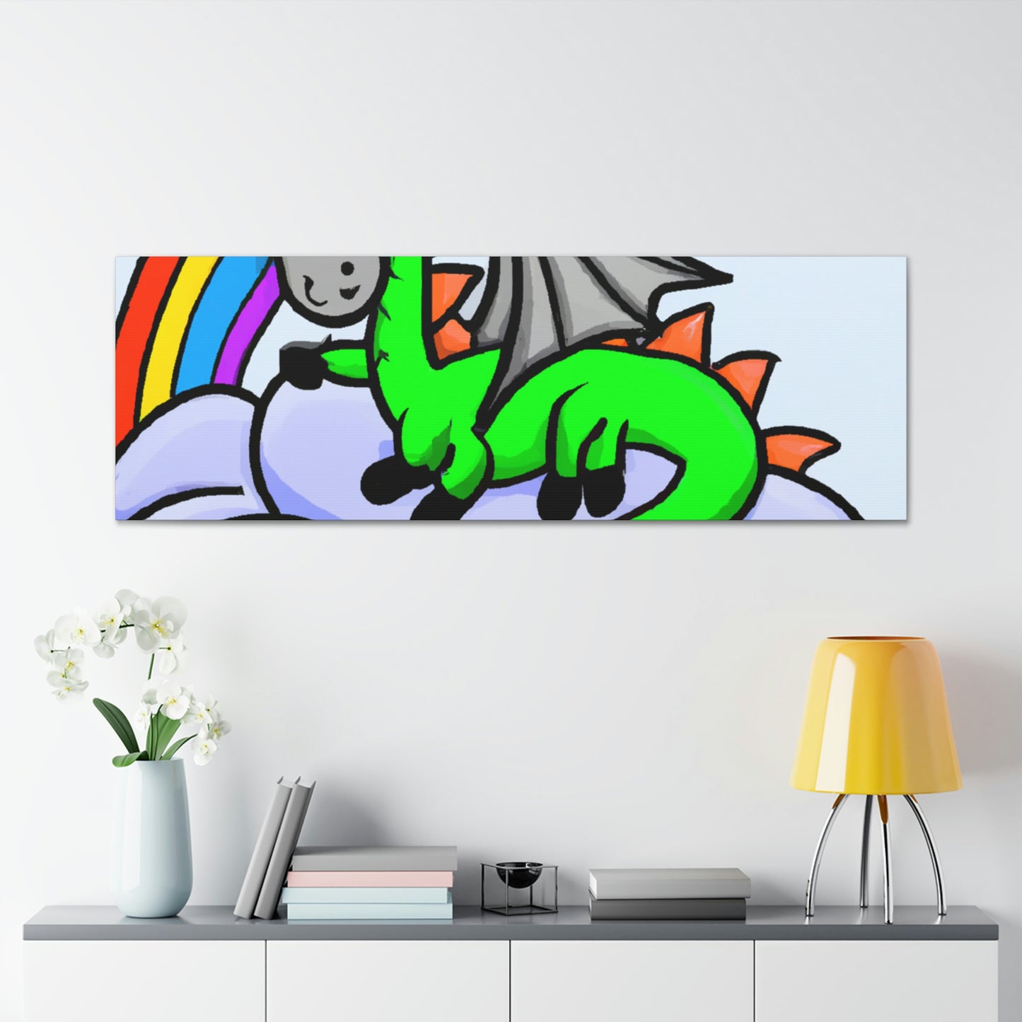 "A Dreamy Dragon's Nap" - The Alien Canva