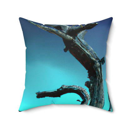 "Alone Against the Storm" - The Alien Square Pillow