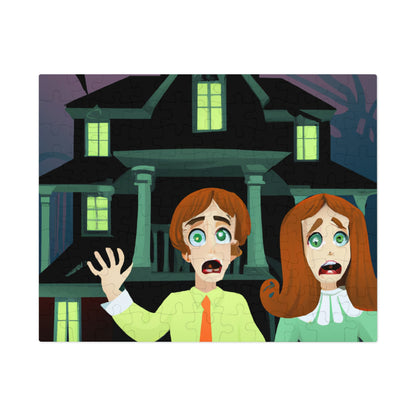 "The Mansion of Misfortune: A Tale of Two Cursed Siblings". - The Alien Jigsaw Puzzle