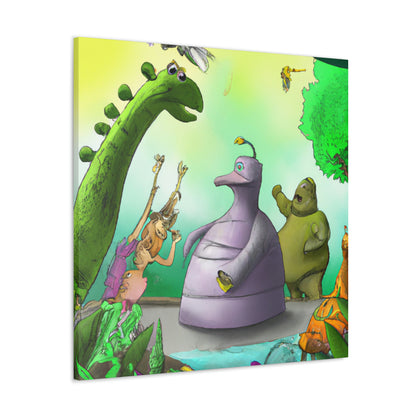 "Intergalaktische Zoo-Abenteuer" - The Alien Canva