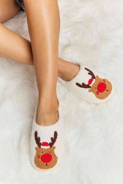 Plüsch-Slipper mit Melody-Rudolph-Print