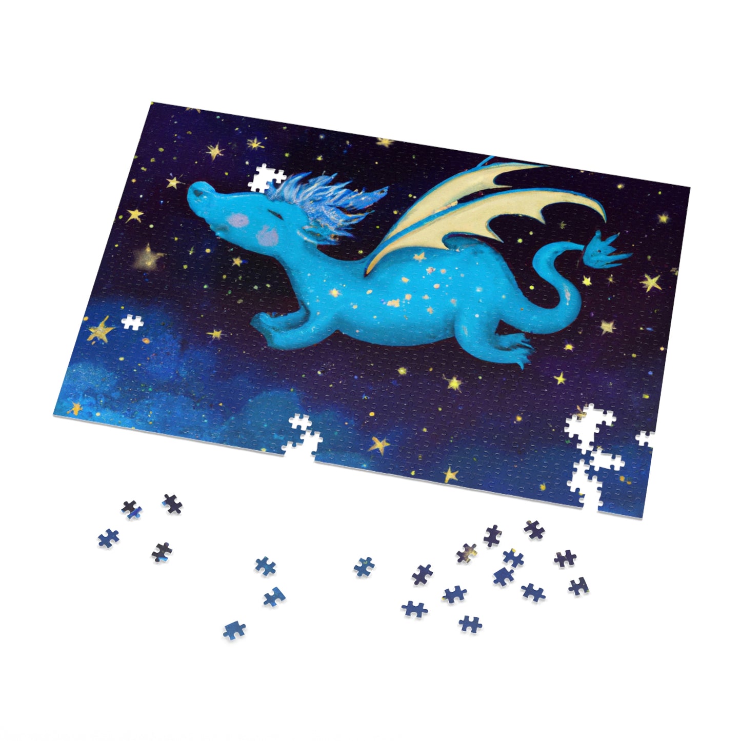 "Drifting Among the Stars: The Story of a Baby Dragon" - The Alien Jigsaw Puzzle