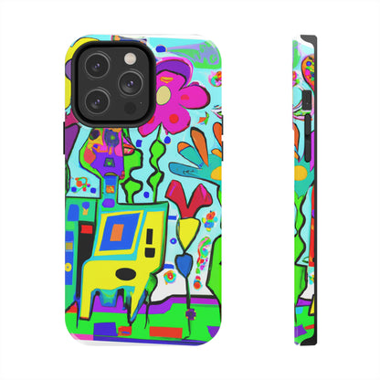 "A Mystical Garden of Rainbow Petals" - The Alien Tough Phone Cases