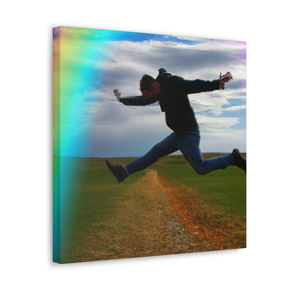 Rainbow Jumper Artist - Canvas