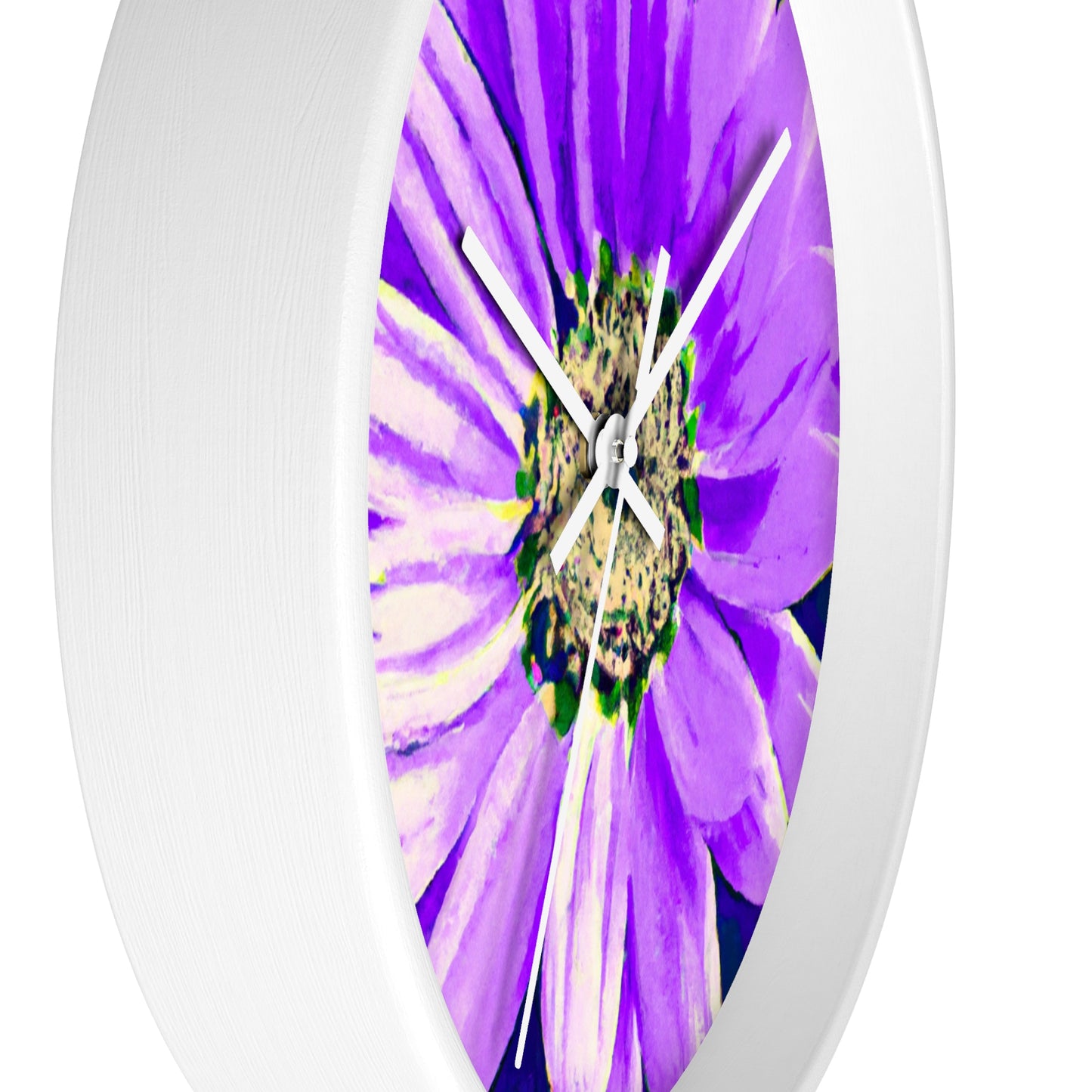 Purple Petals Popping: Create an Eye-Catching Daisy-Rose Fusion - The Alien Wall Clock