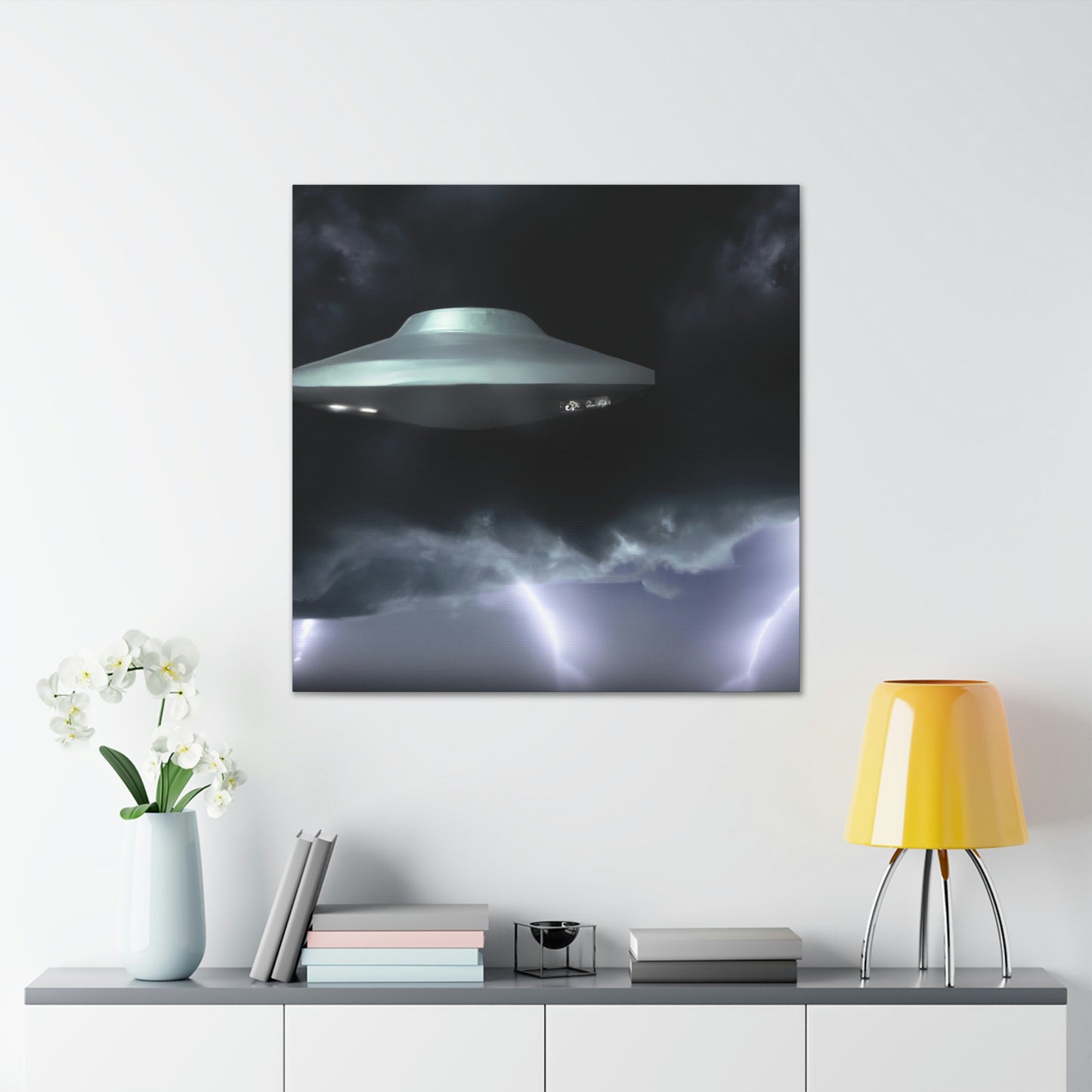 "Stormy Encounter" - The Alien Canva