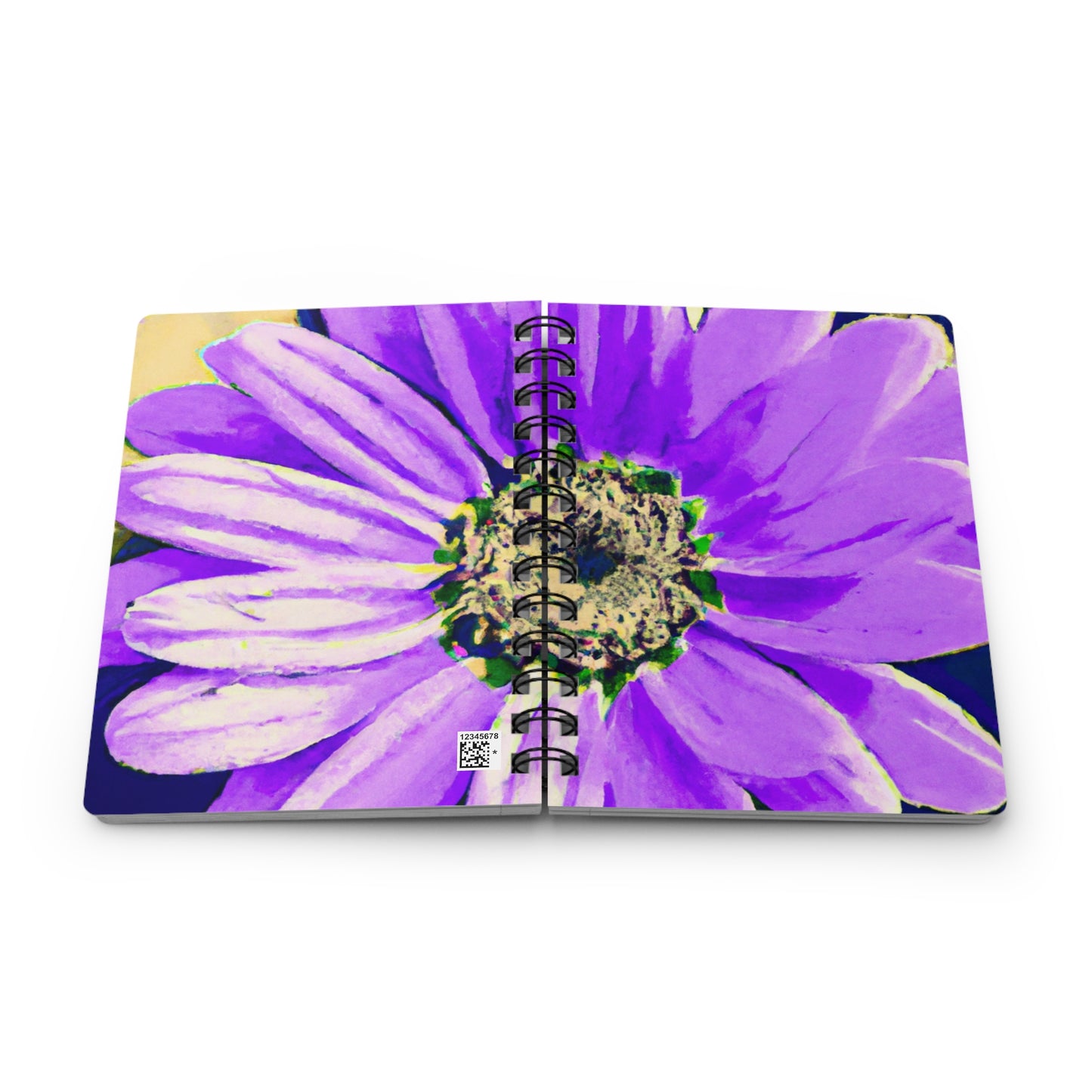 Purple Petals Popping: Create an Eye-Catching Daisy-Rose Fusion - The Alien Spiral Bound Journal