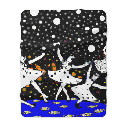 Twinkling Starlight Dance of the Fairies - The Alien Sherpa Fleece Blanket