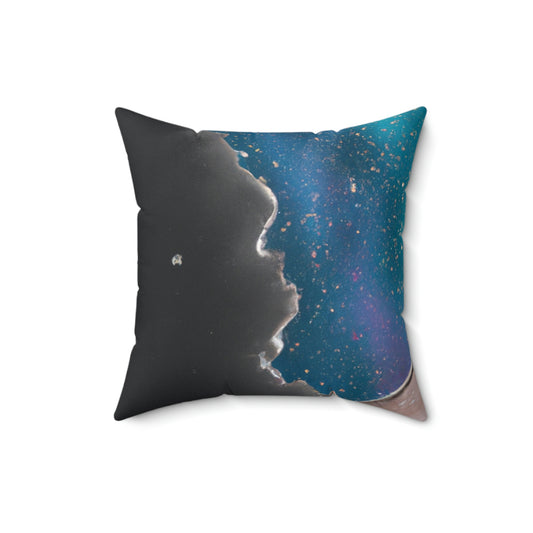 "A Universe Apart: The Lost Car" - The Alien Square Pillow