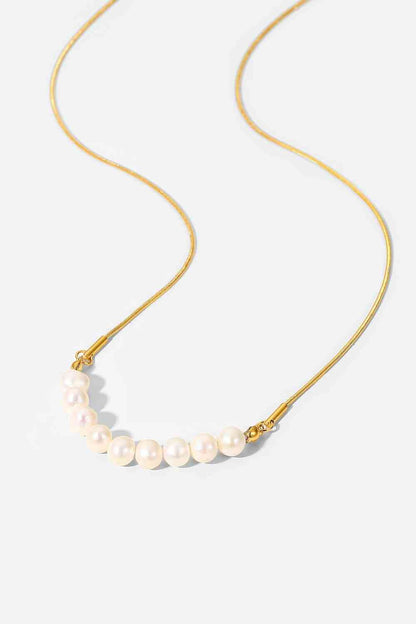 18K Gold-Plated Freshwater Pearl Necklace