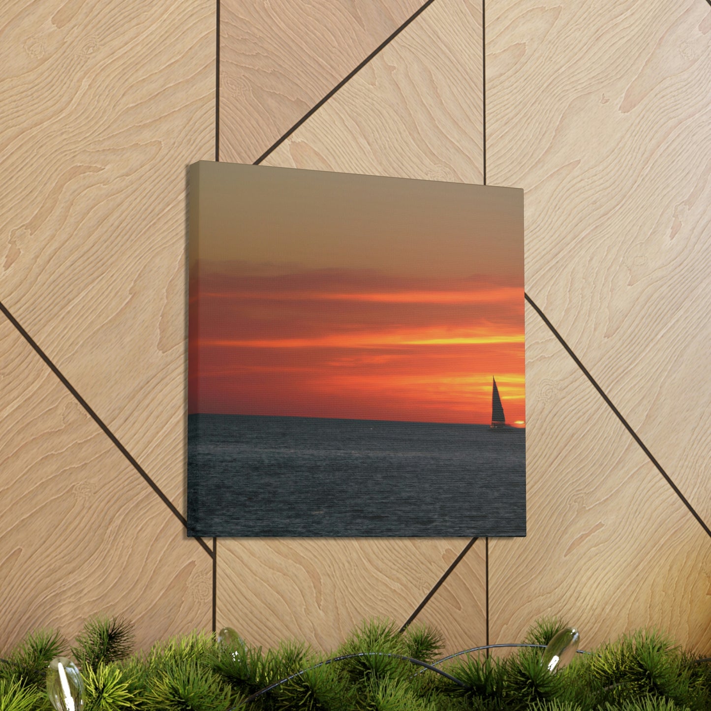 "Serene Sails: A Peaceful Sunset" - The Alien Canva