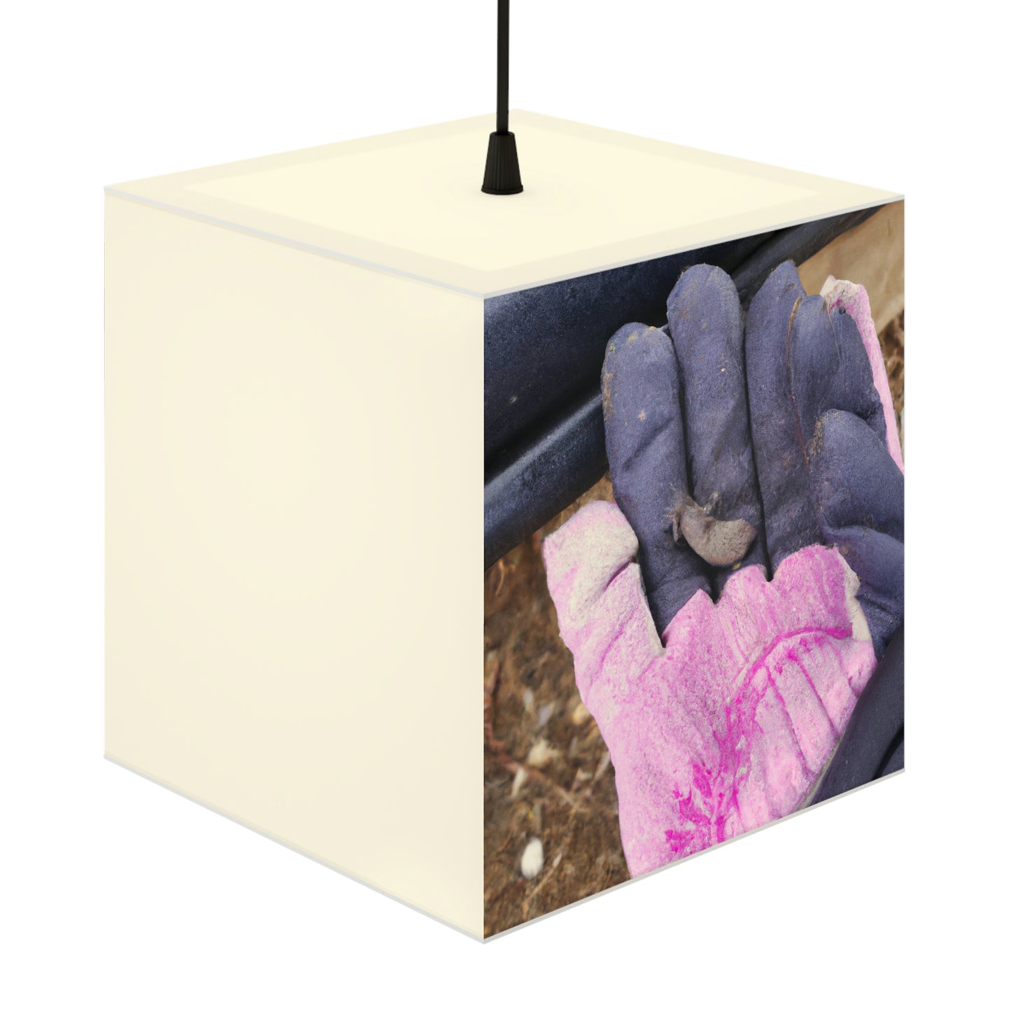 "A Tiny Home in an Old Glove" - The Alien Light Cube Lamp