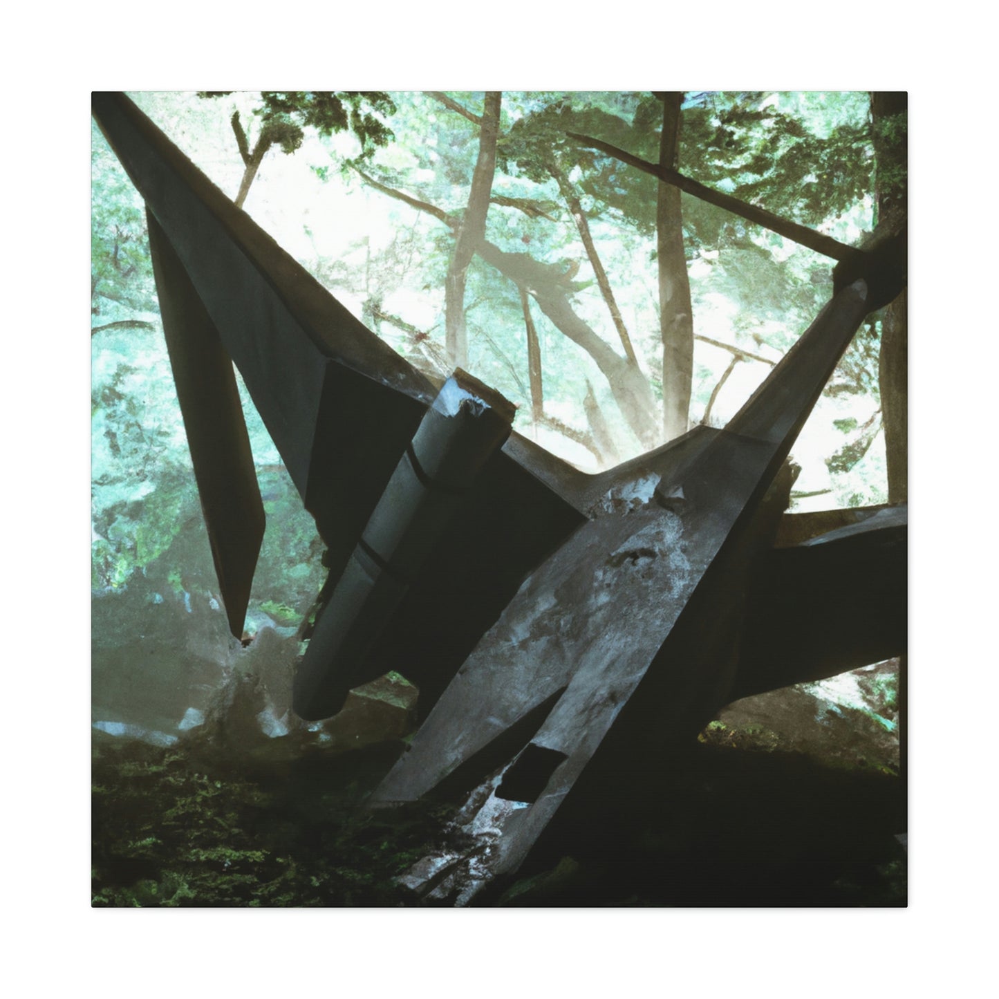 "Lost Amongst the Trees: A Tale of a Crashed Spaceship" - The Alien Canva